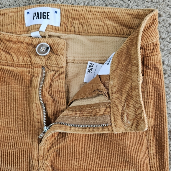 Paige x Anthropologie Hoxton Ankle Copper Corduroy Skinny Jeans - Picture 6 of 7